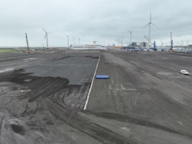 06-02-2023 - Jan De Nul Group chooses BOW Terminal Eemshaven as marshalling yard for Gode Wind 3 and Borkum Riffgrund 3 - Ørsted Wind Power A/S